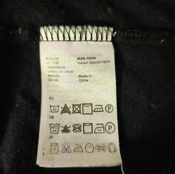 WESC Mason Legend 100% Cotton Black/Green Graphic T-shirt Unisex MM/WL - Picture 7 of 7